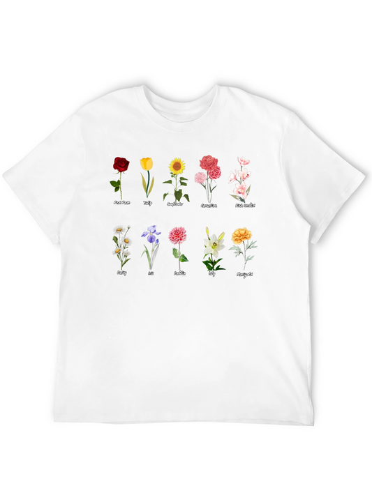 Floral T-Shirt - Botanical Flower Collection