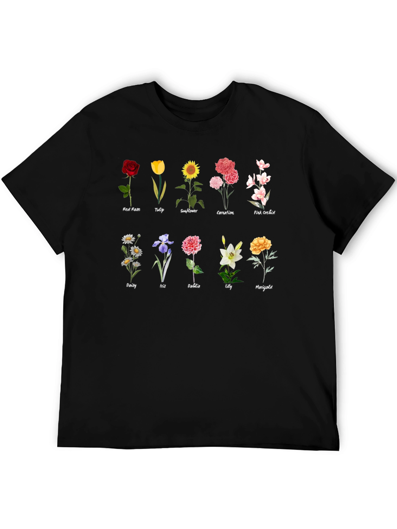Floral T-Shirt - Botanical Flower Collection
