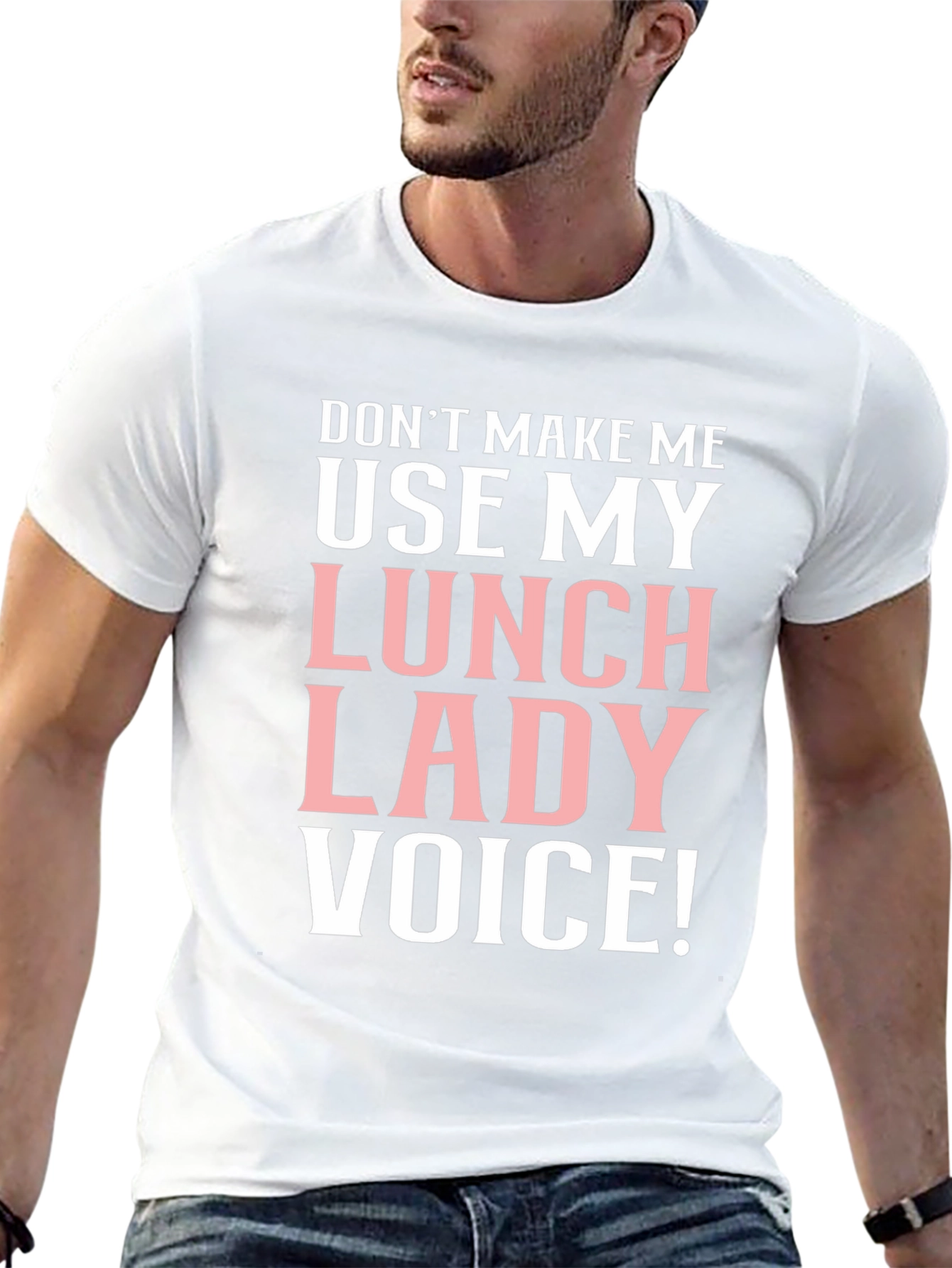Lunch Lady Voice T-Shirt Funny Cafeteria Staff Tee
