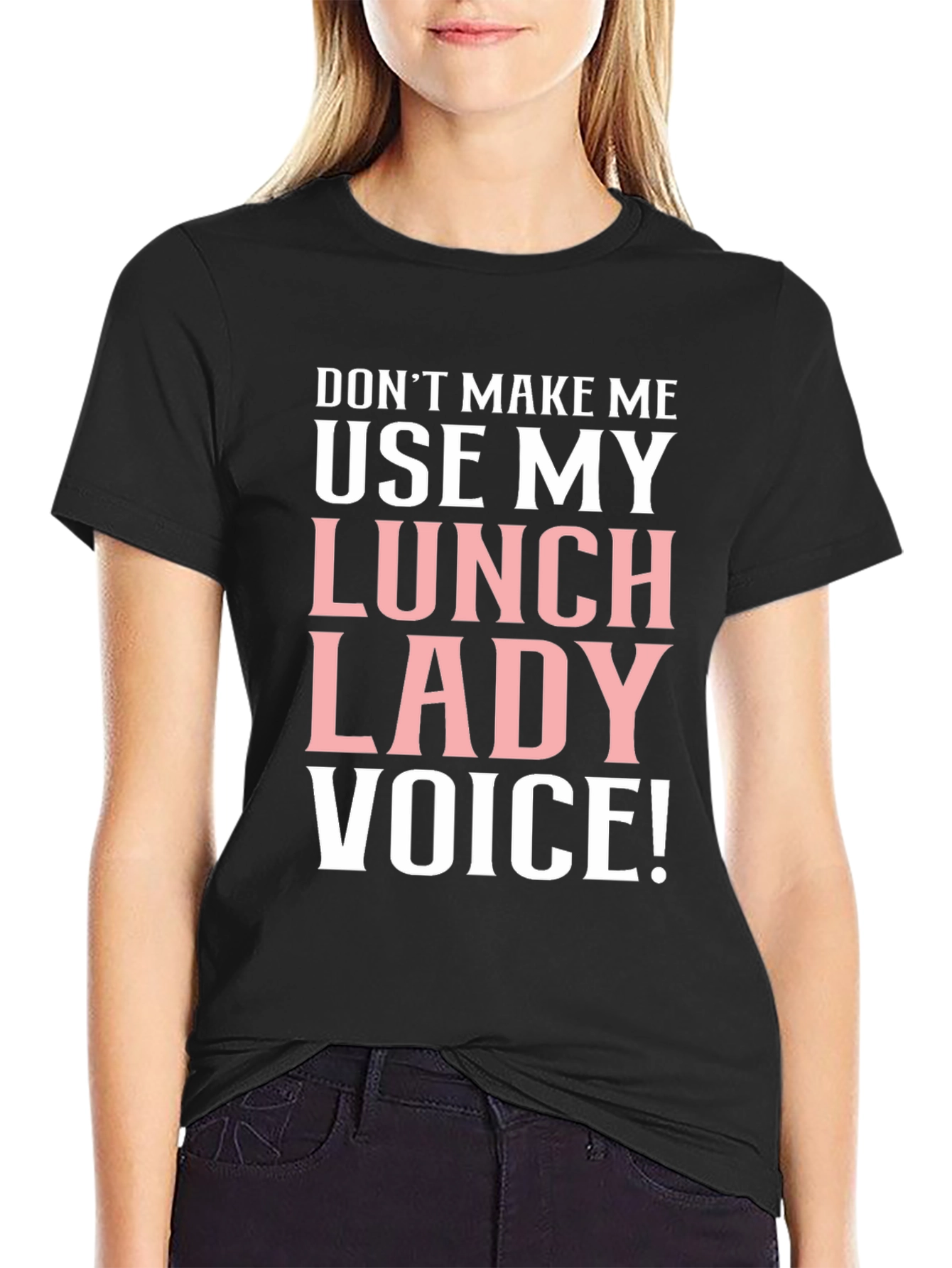 Lunch Lady Voice T-Shirt Funny Cafeteria Staff Tee