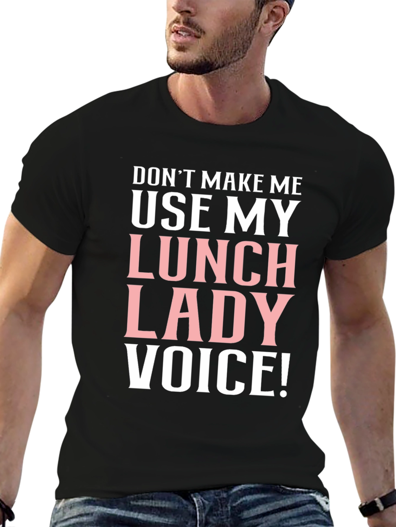Lunch Lady Voice T-Shirt Funny Cafeteria Staff Tee