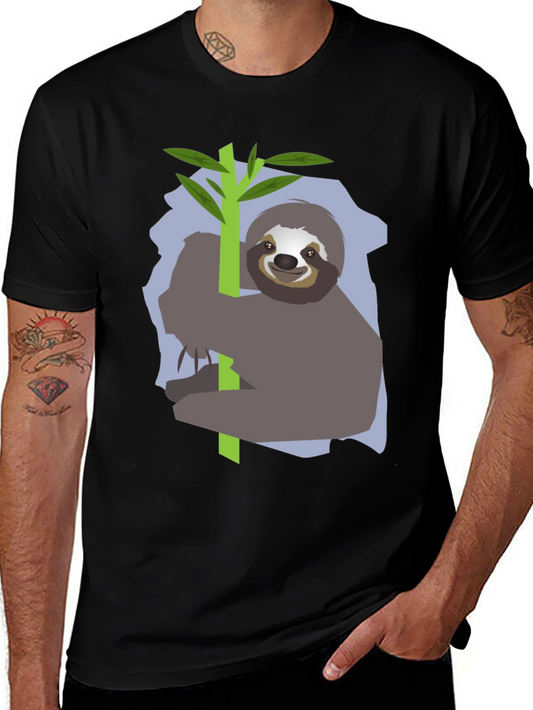 Sloth on Branch Graphic Tee - Relaxed Fit