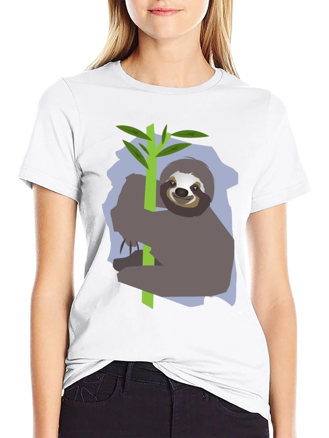 Sloth on Branch Graphic Tee - Relaxed Fit