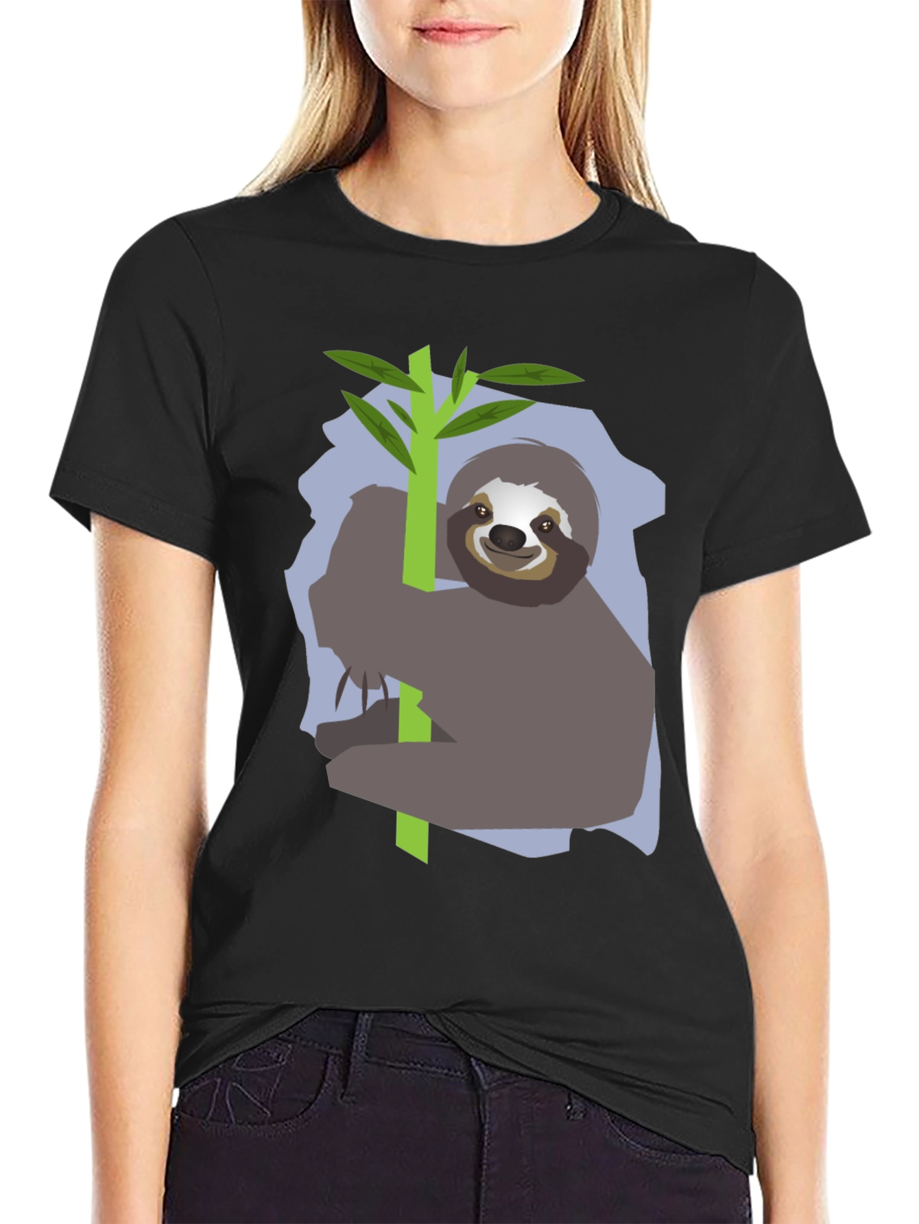 Sloth on Branch Graphic Tee - Relaxed Fit