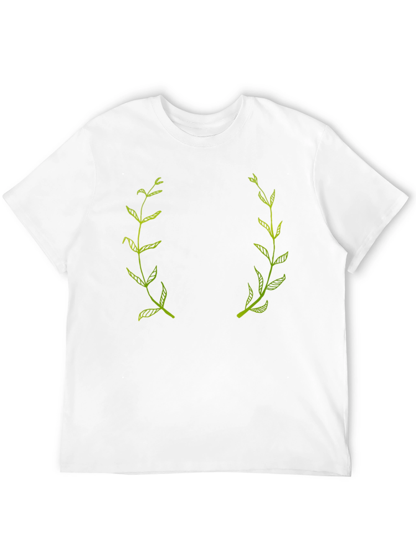 Botanical Laurel Wreath Black Graphic Tee