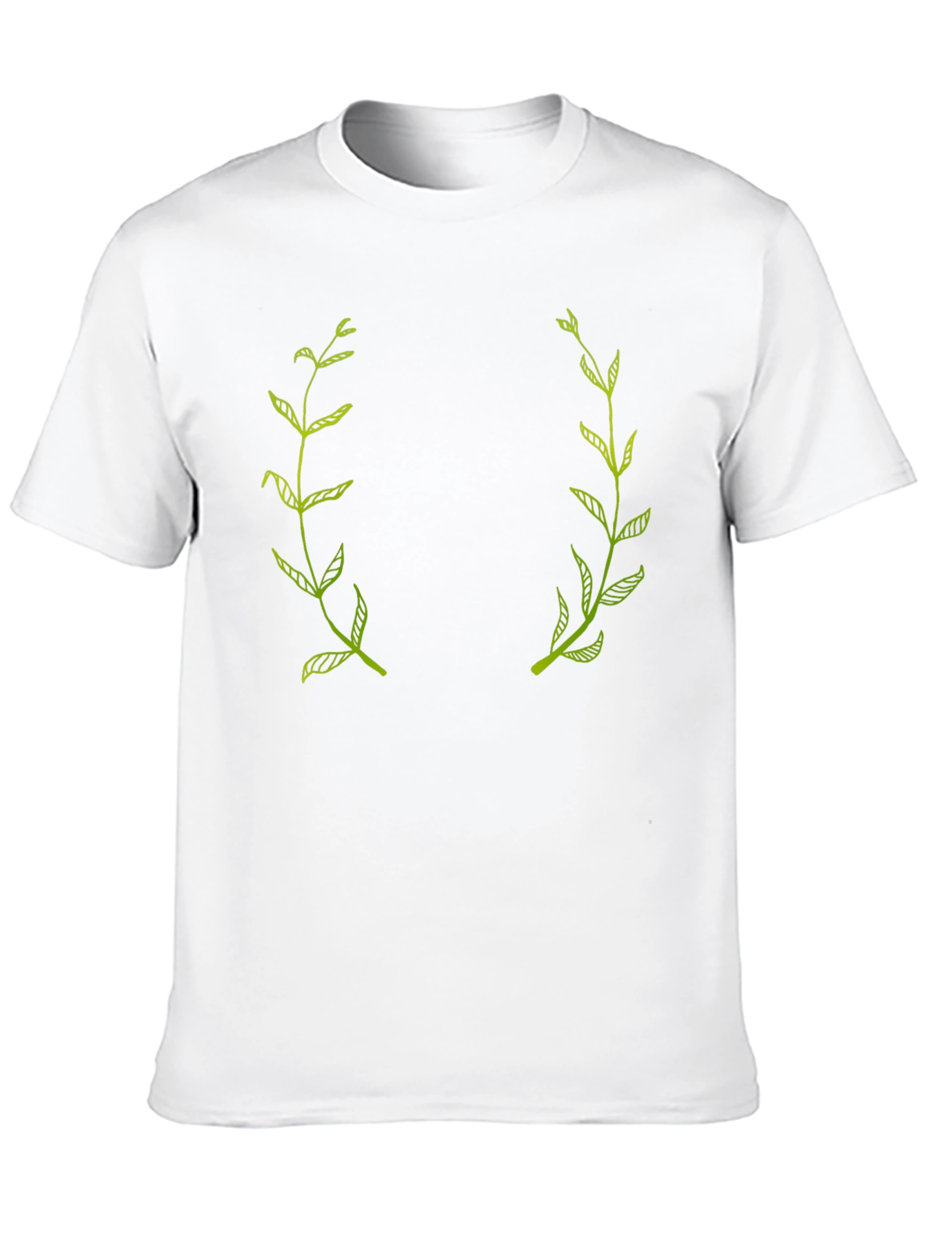 Botanical Laurel Wreath Black Graphic Tee