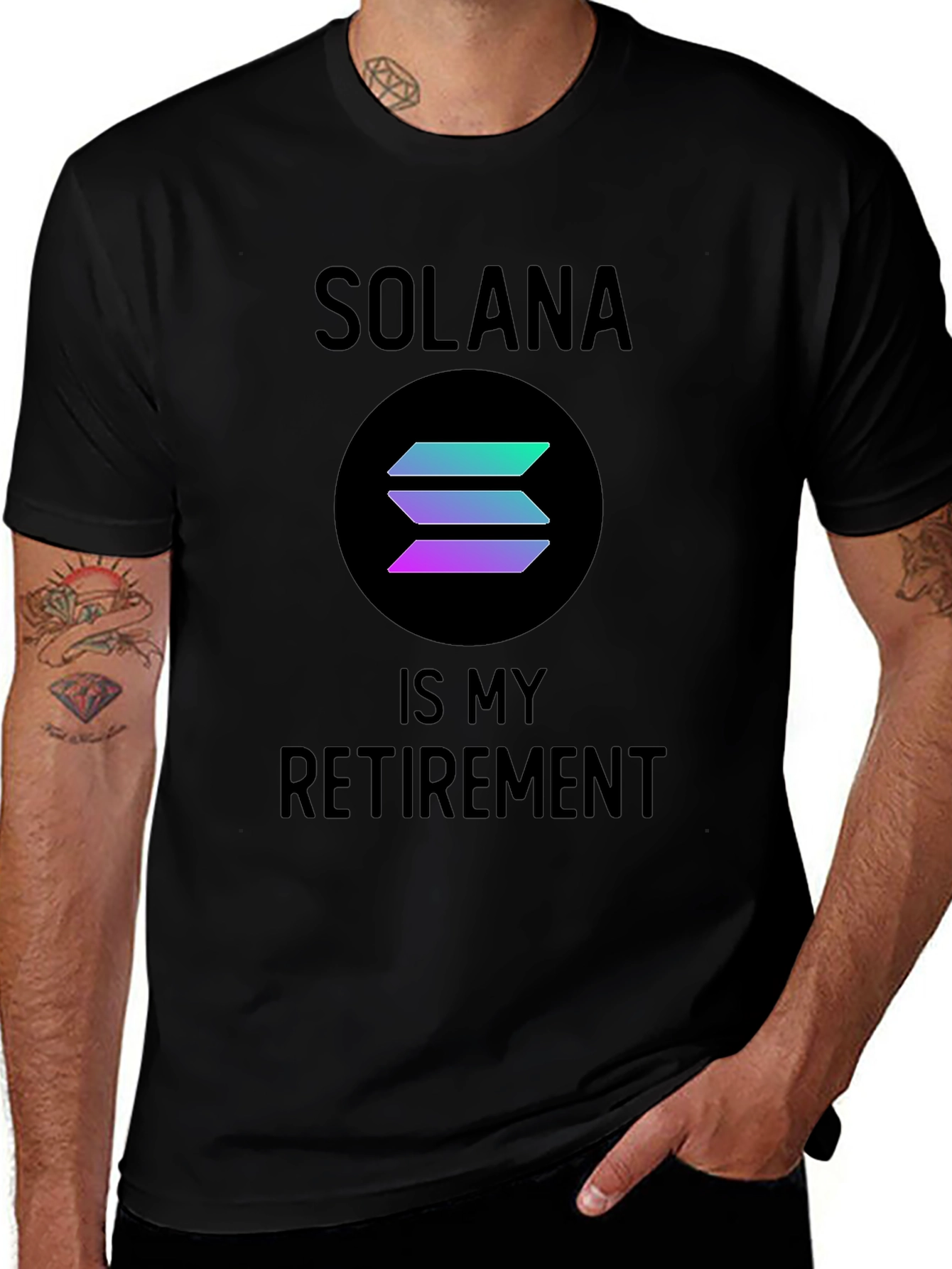 Solana Retirement T-Shirt - Crypto HODL