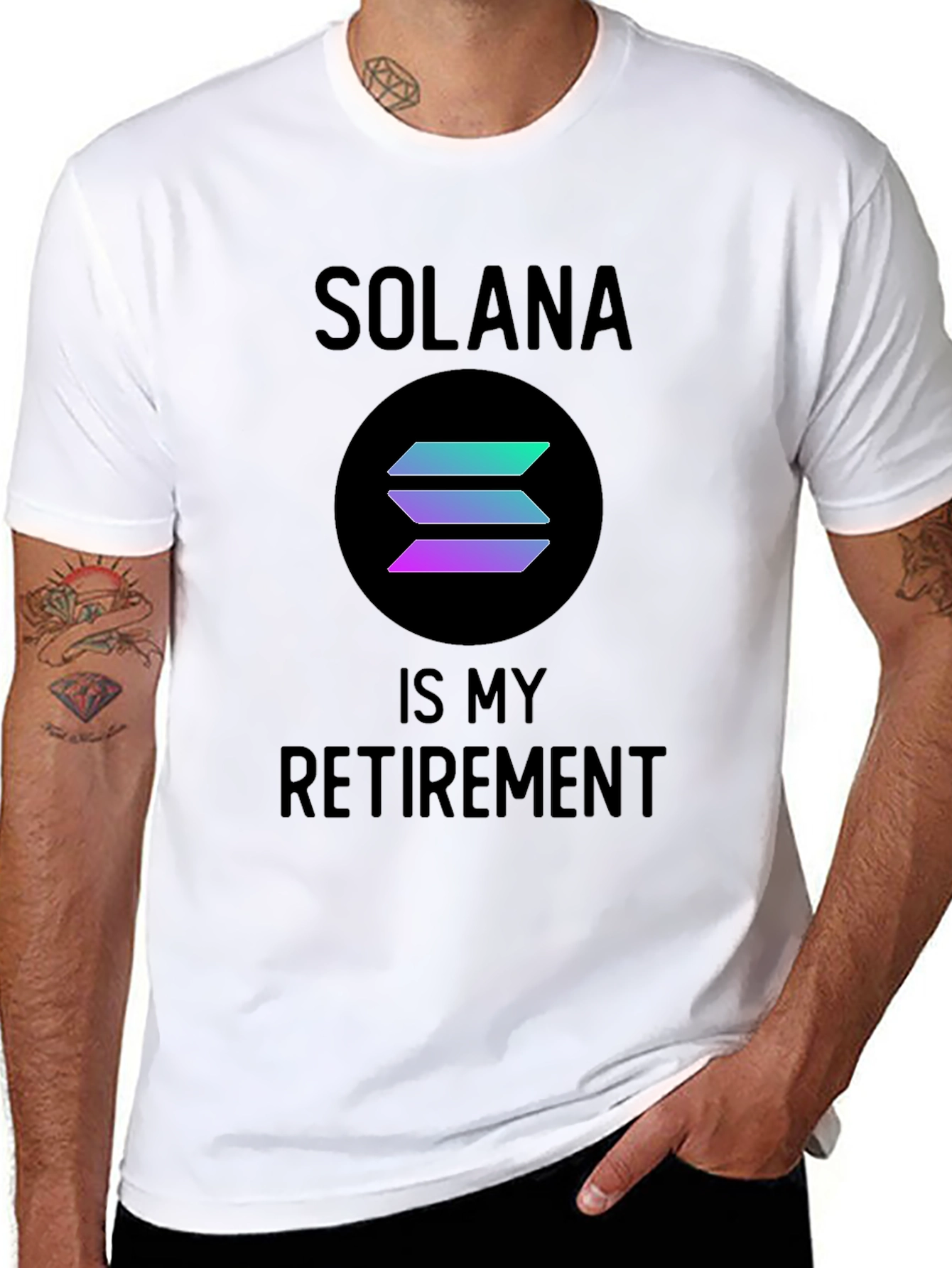Solana Retirement T-Shirt - Crypto HODL