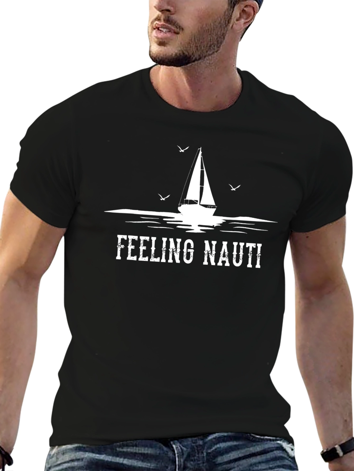 Feeling Nauti T-Shirt: Nautical Sailing Tee
