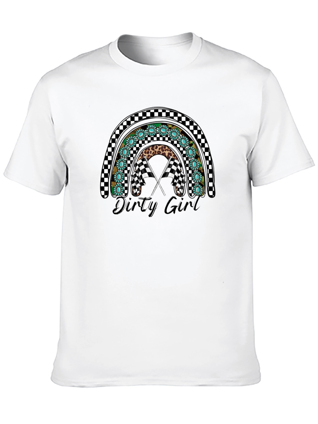 Dirty Girl Rainbow Graphic T-Shirt