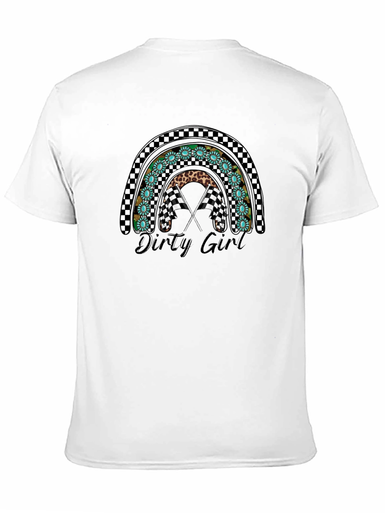 Dirty Girl Rainbow Graphic T-Shirt