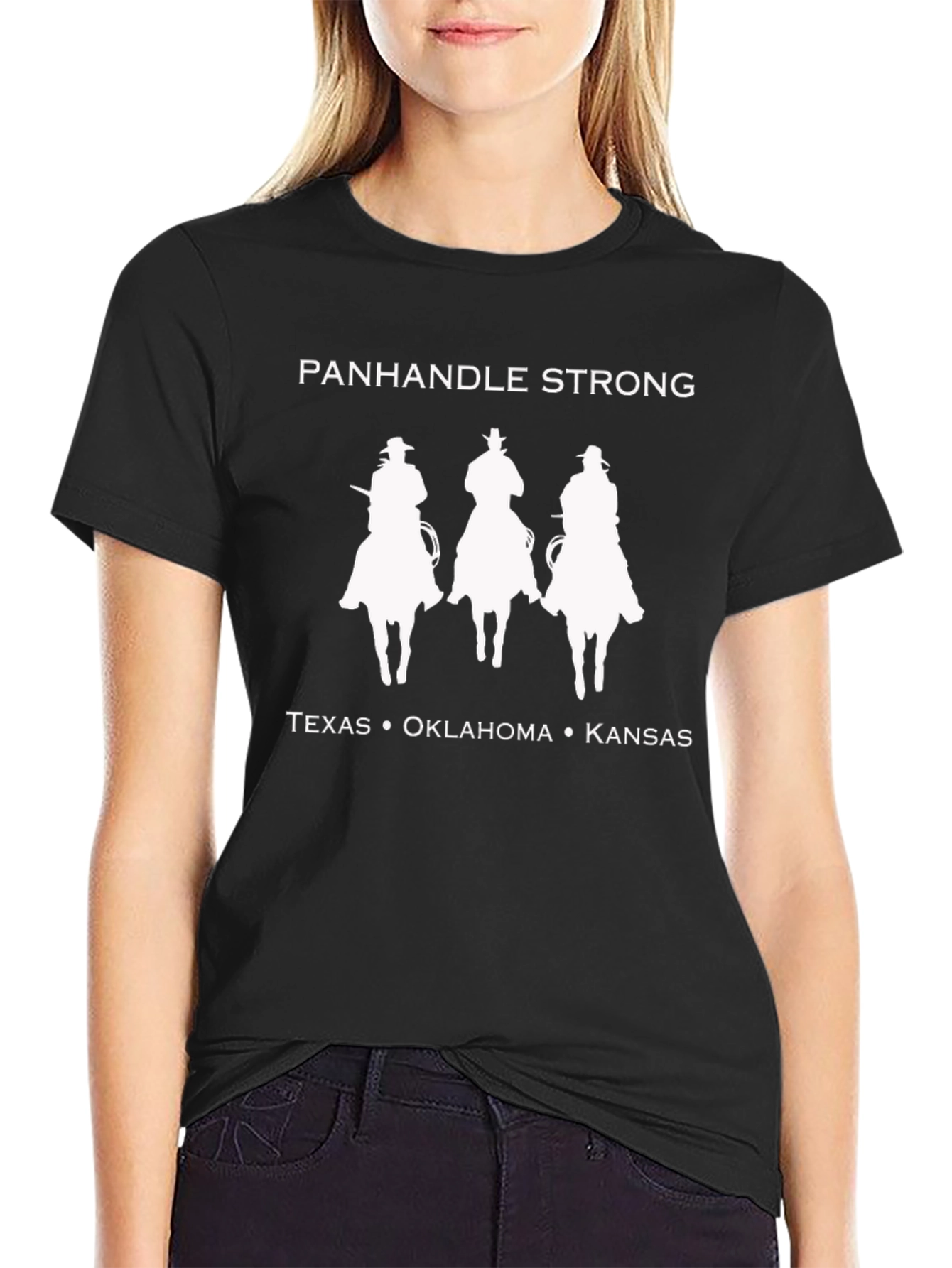 Panhandle Strong Graphic Tee - Texas Oklahoma Kansas