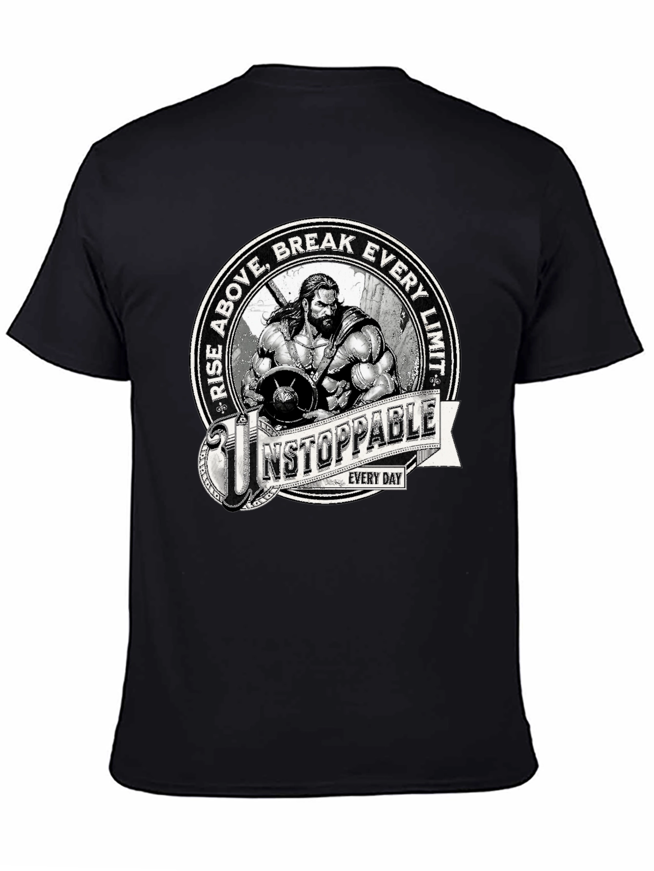 Unstoppable Graphic Print Black T-Shirt