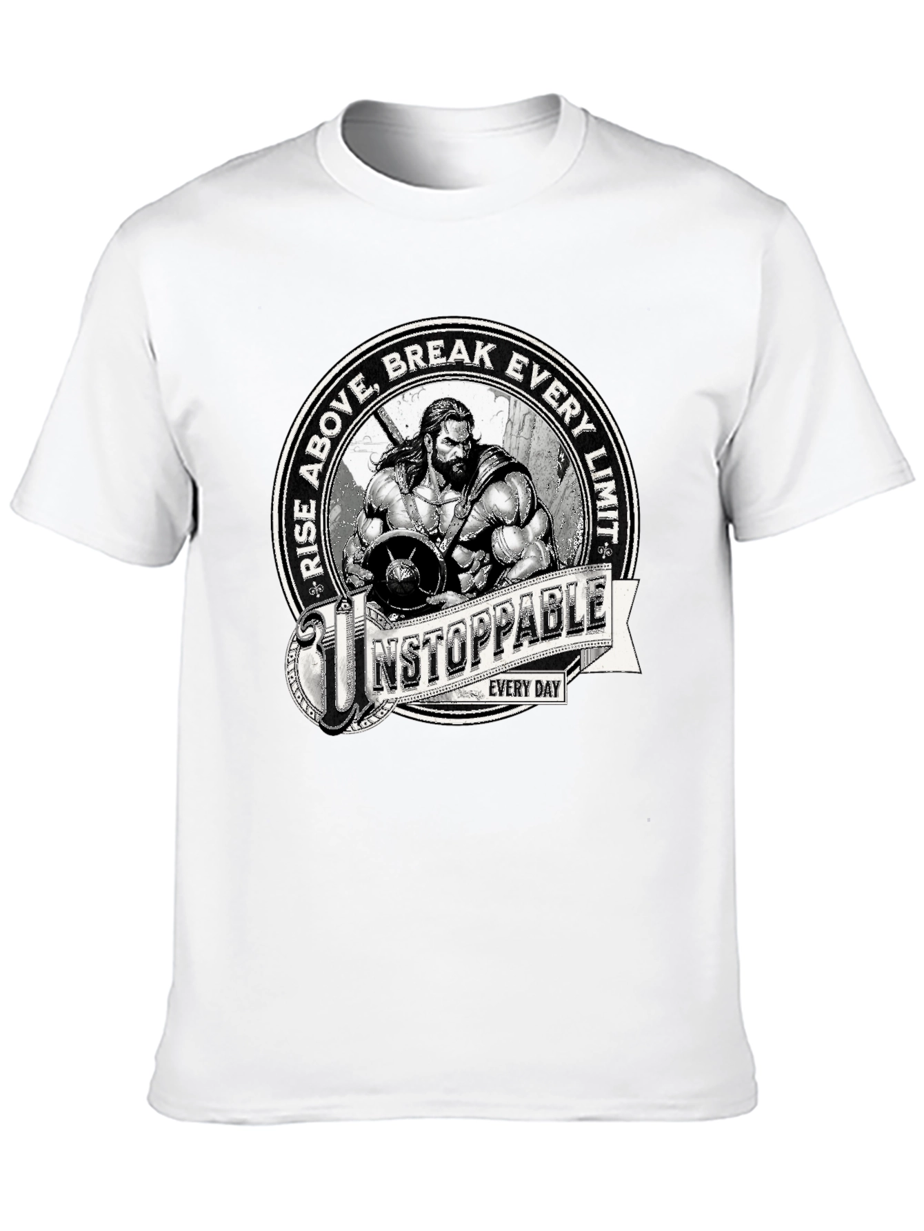 Unstoppable Graphic Print Black T-Shirt