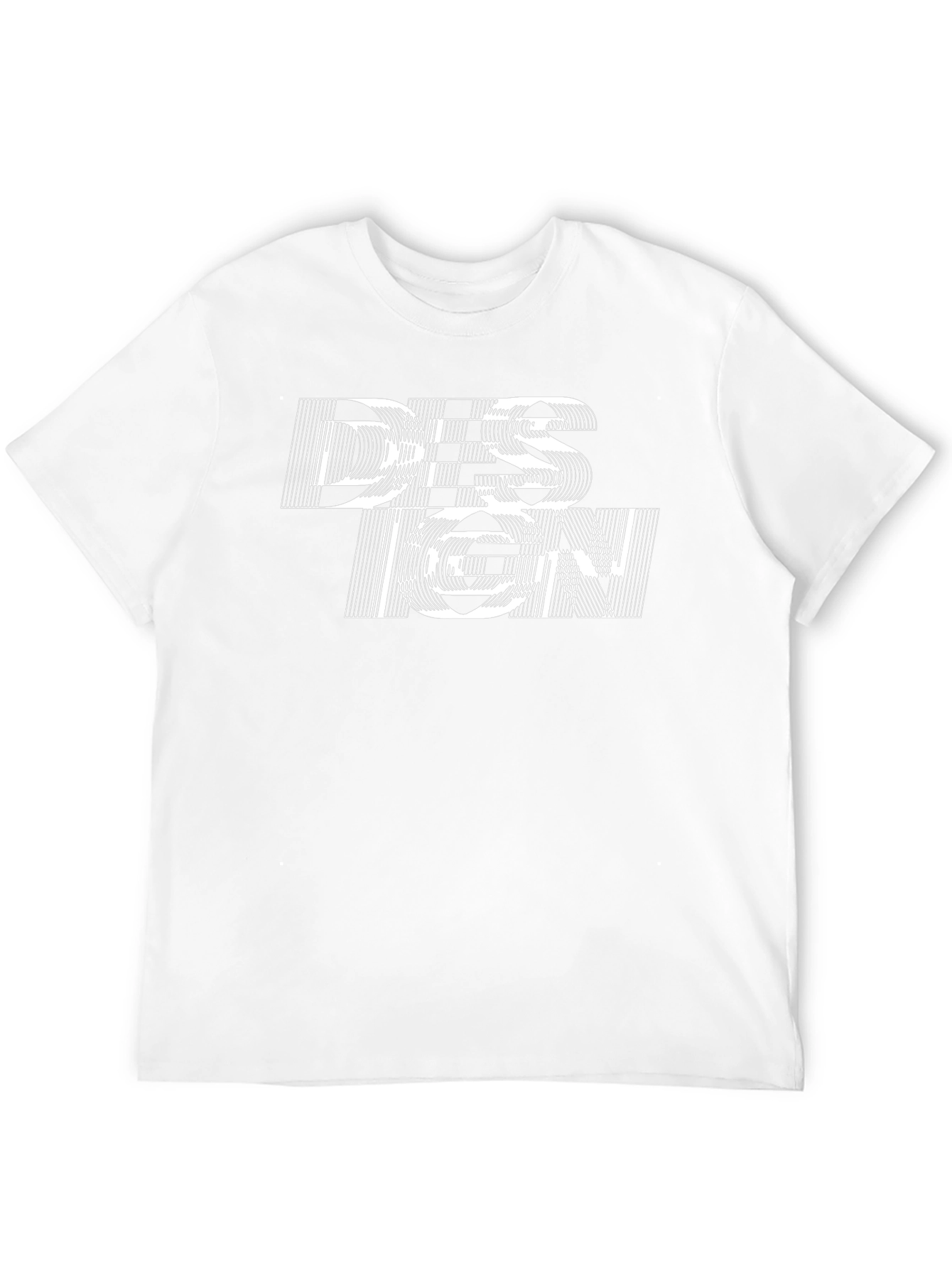 Abstract Design Graphic Black T-Shirt