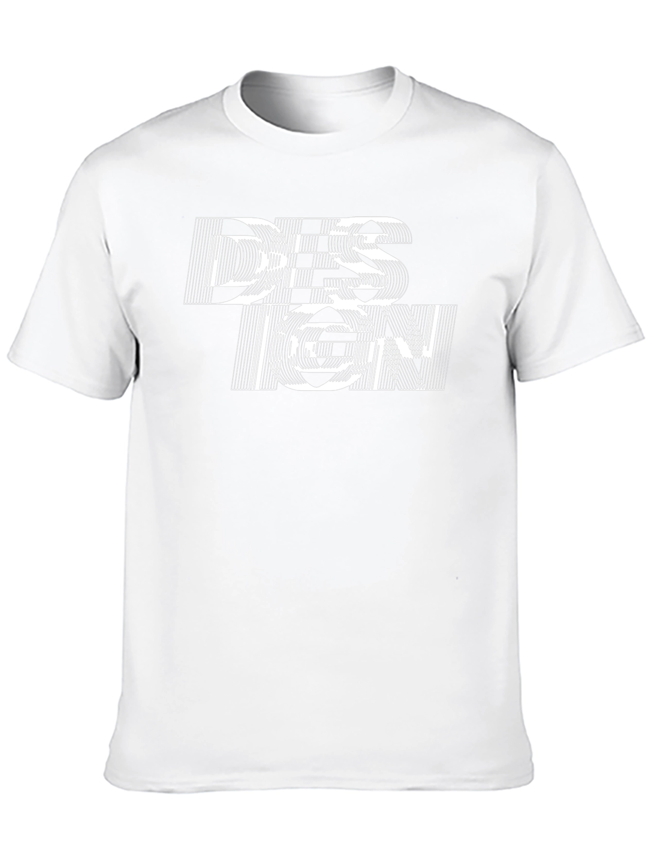 Abstract Design Graphic Black T-Shirt