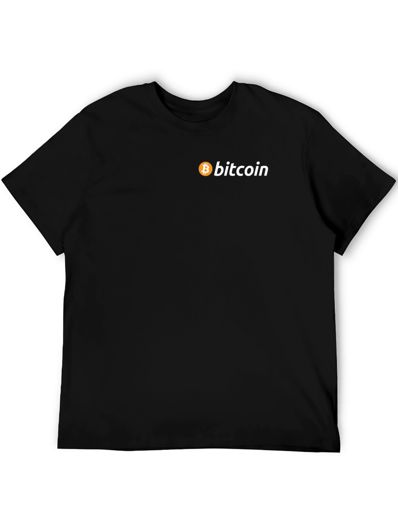 Bitcoin Logo Black T-Shirt - Crypto Currency Tee