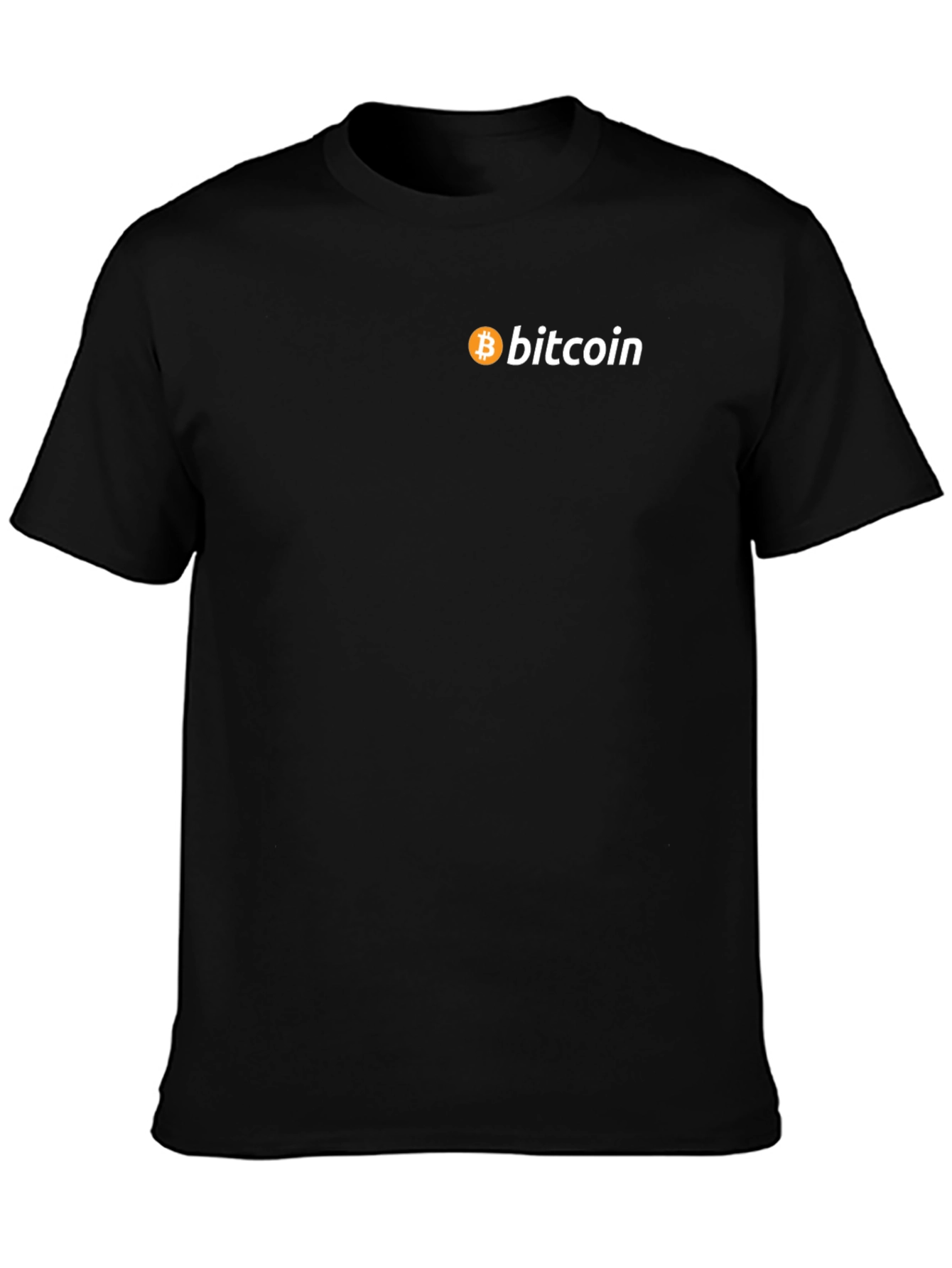 Bitcoin Logo Black T-Shirt - Crypto Currency Tee