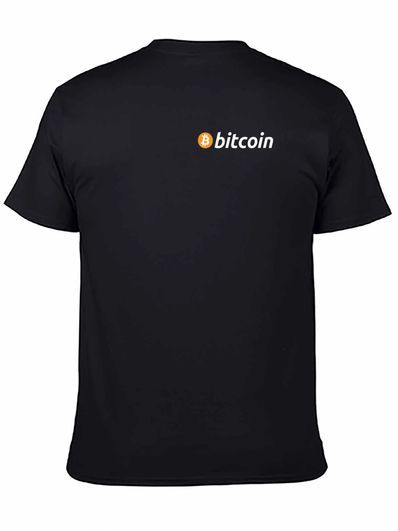 Bitcoin Logo Black T-Shirt - Crypto Currency Tee