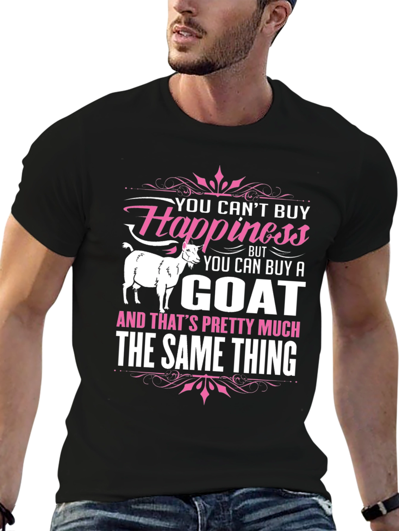 Funny Goat Lover T-Shirt: Buy a Goat Buy Happiness