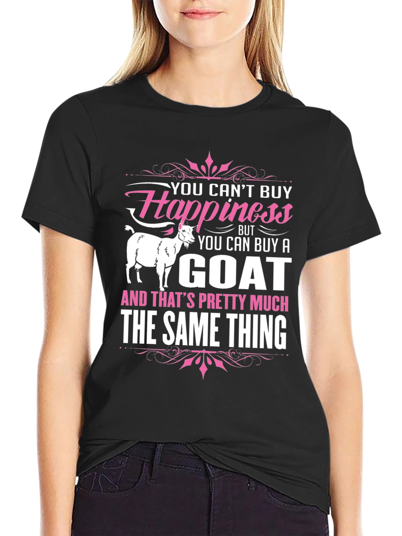 Funny Goat Lover T-Shirt: Buy a Goat Buy Happiness