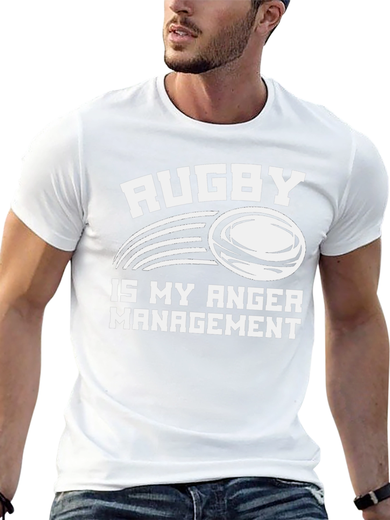 Rugby Anger Management Graphic Tee