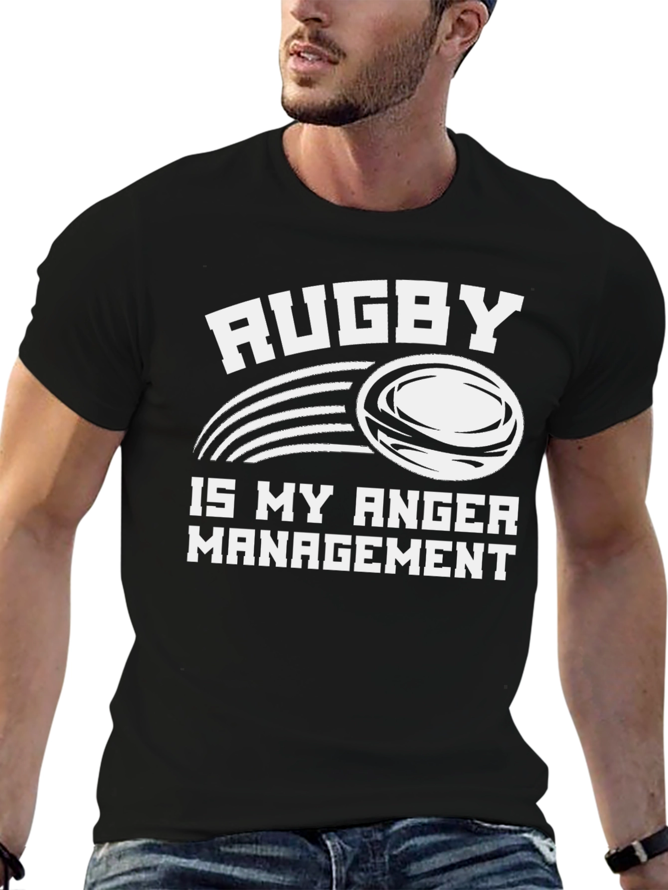 Rugby Anger Management Graphic Tee