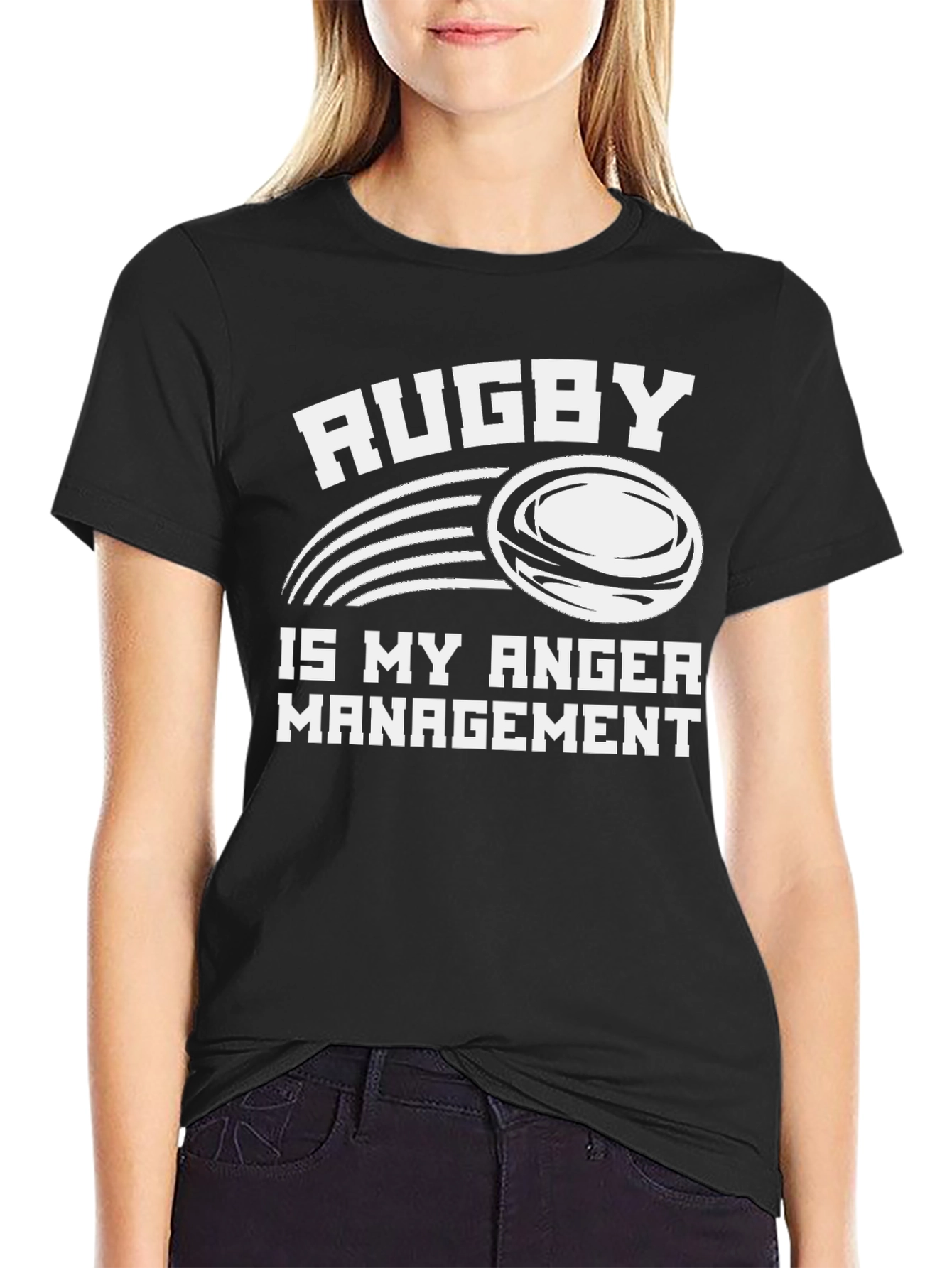 Rugby Anger Management Graphic Tee