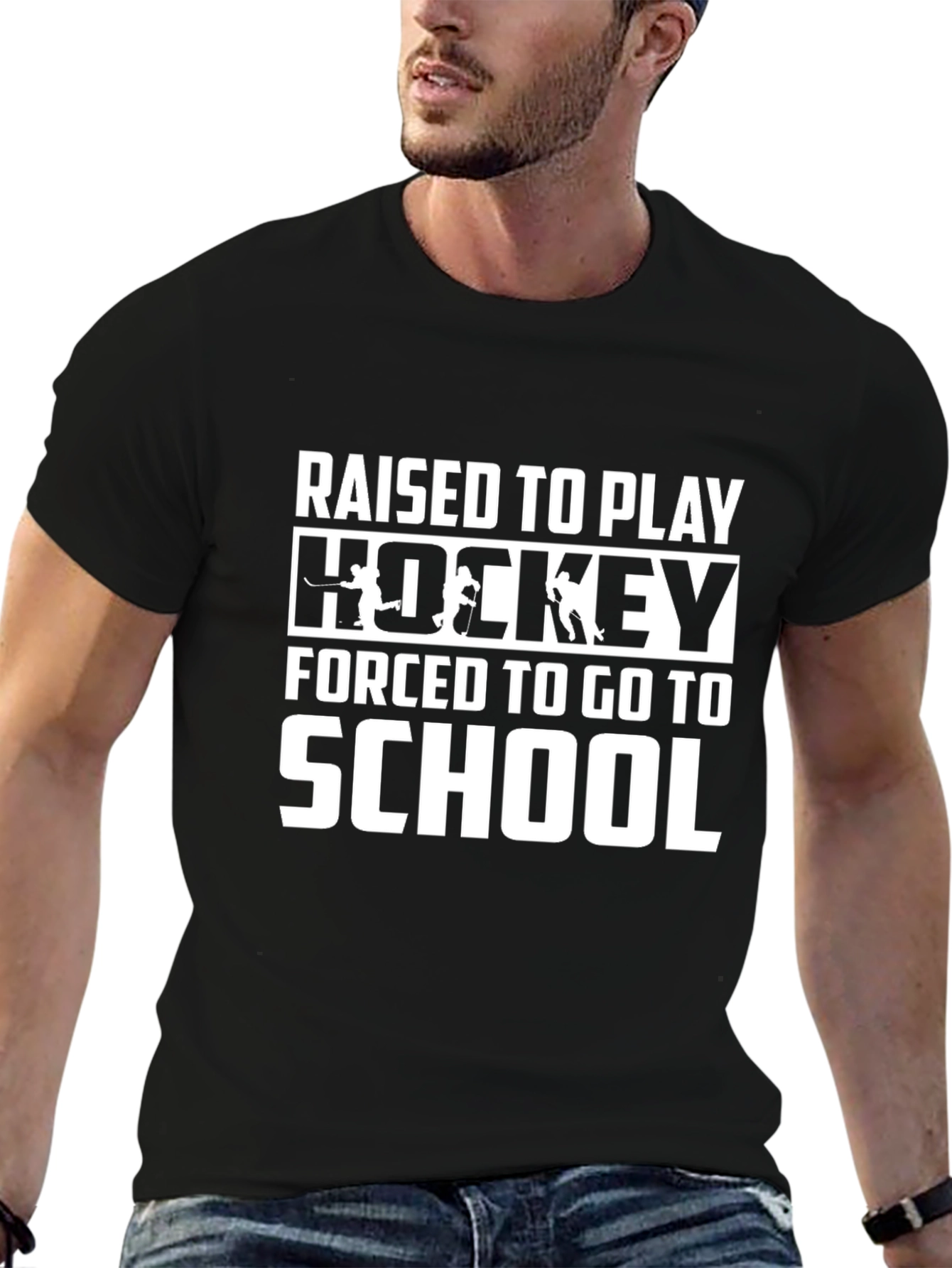 Raised to Play Hockey T-Shirt