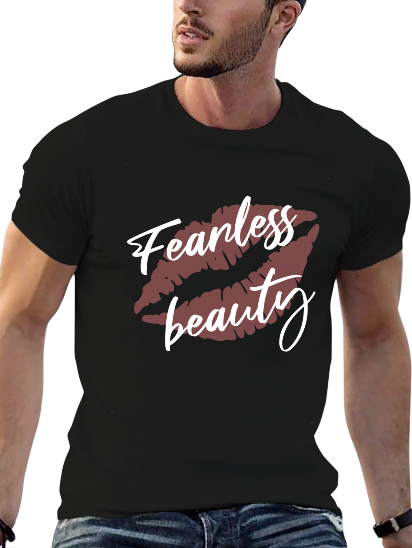 Fearless Beauty Graphic Tee - Stylish Unisex Cotton T-Shirt
