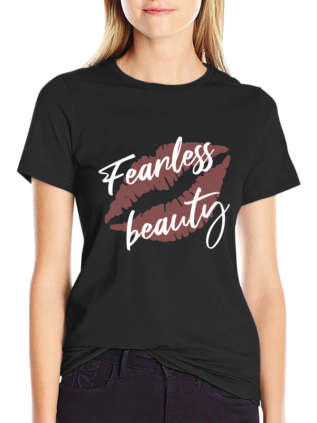 Fearless Beauty Graphic Tee - Stylish Unisex Cotton T-Shirt