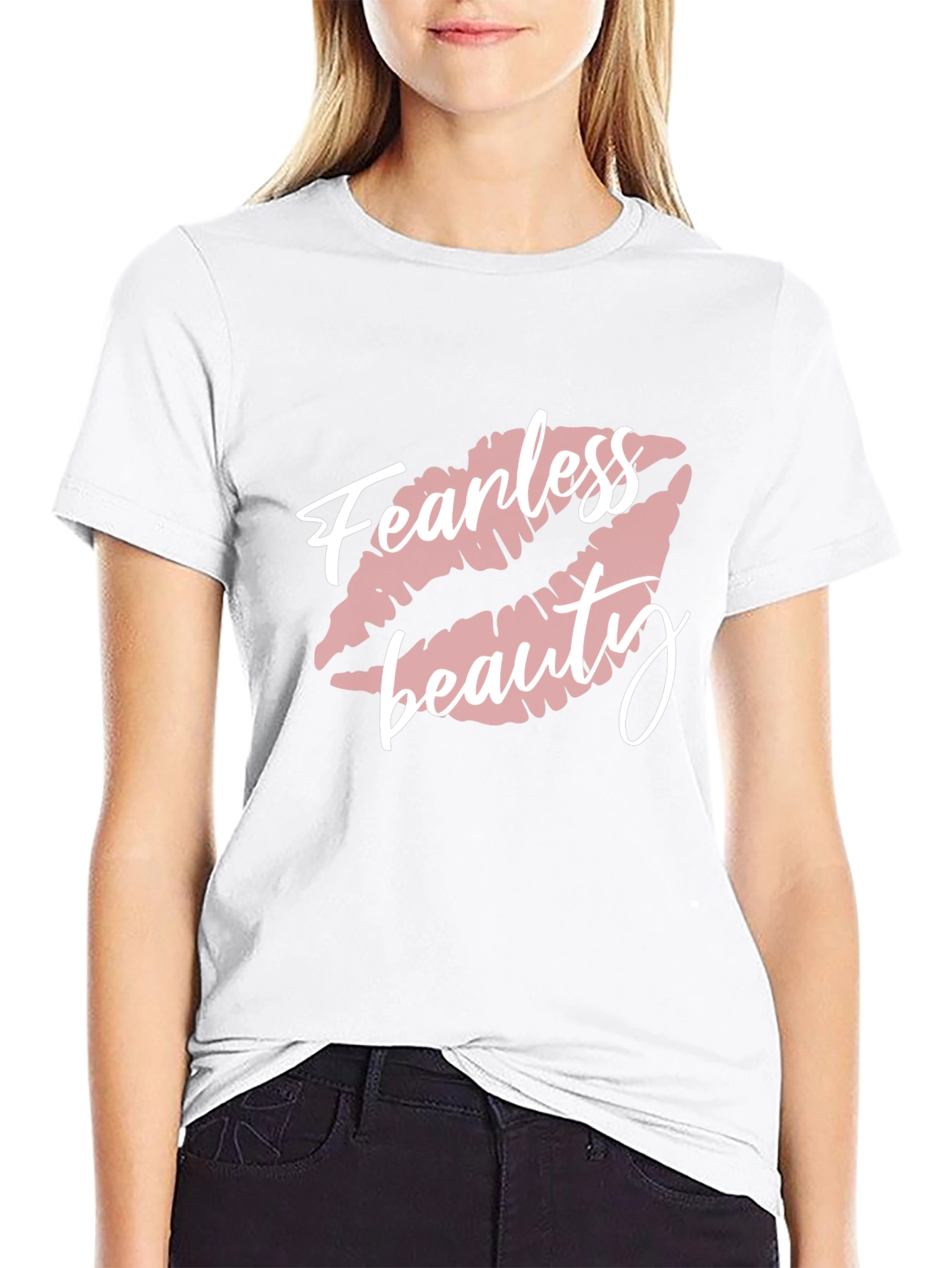 Fearless Beauty Graphic Tee - Stylish Unisex Cotton T-Shirt