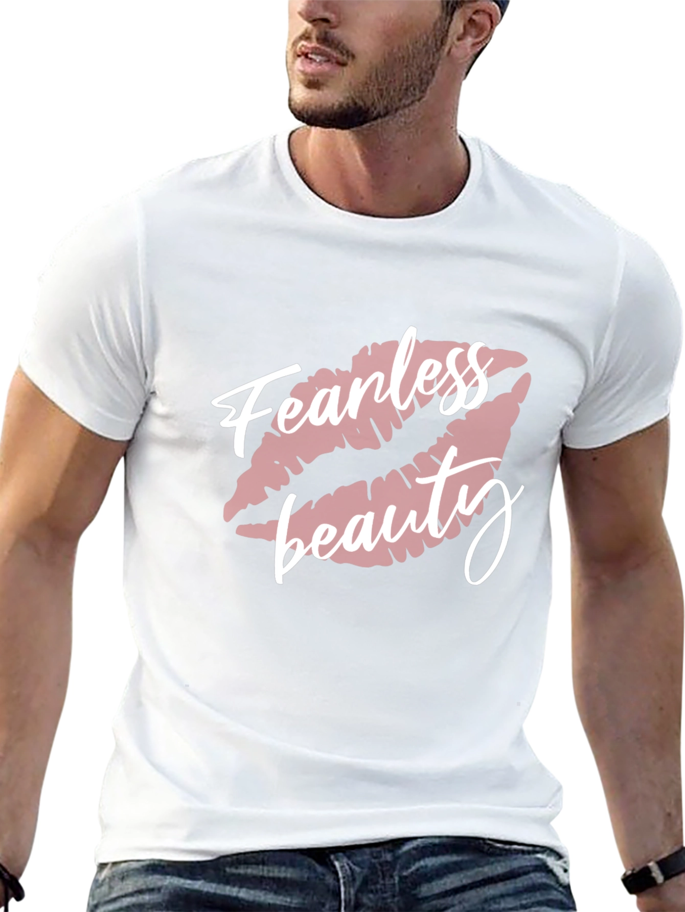 Fearless Beauty Graphic Tee - Stylish Unisex Cotton T-Shirt