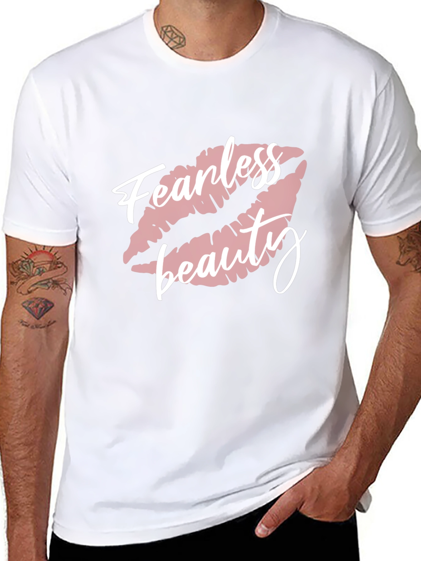 Fearless Beauty Graphic Tee - Stylish Unisex Cotton T-Shirt
