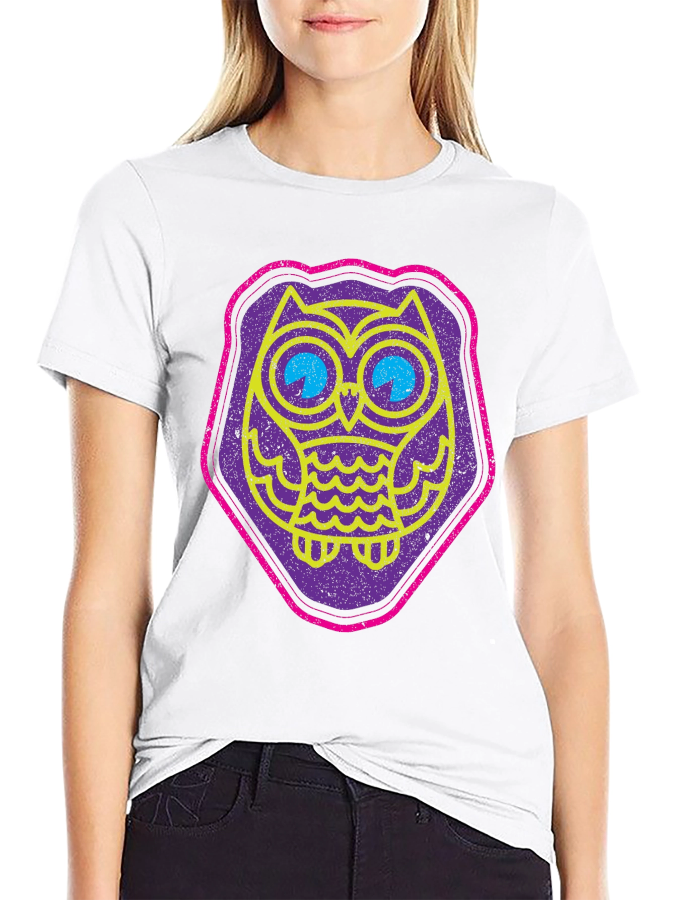 Retro Owl Graphic Tee - Cool Novelty T-Shirt