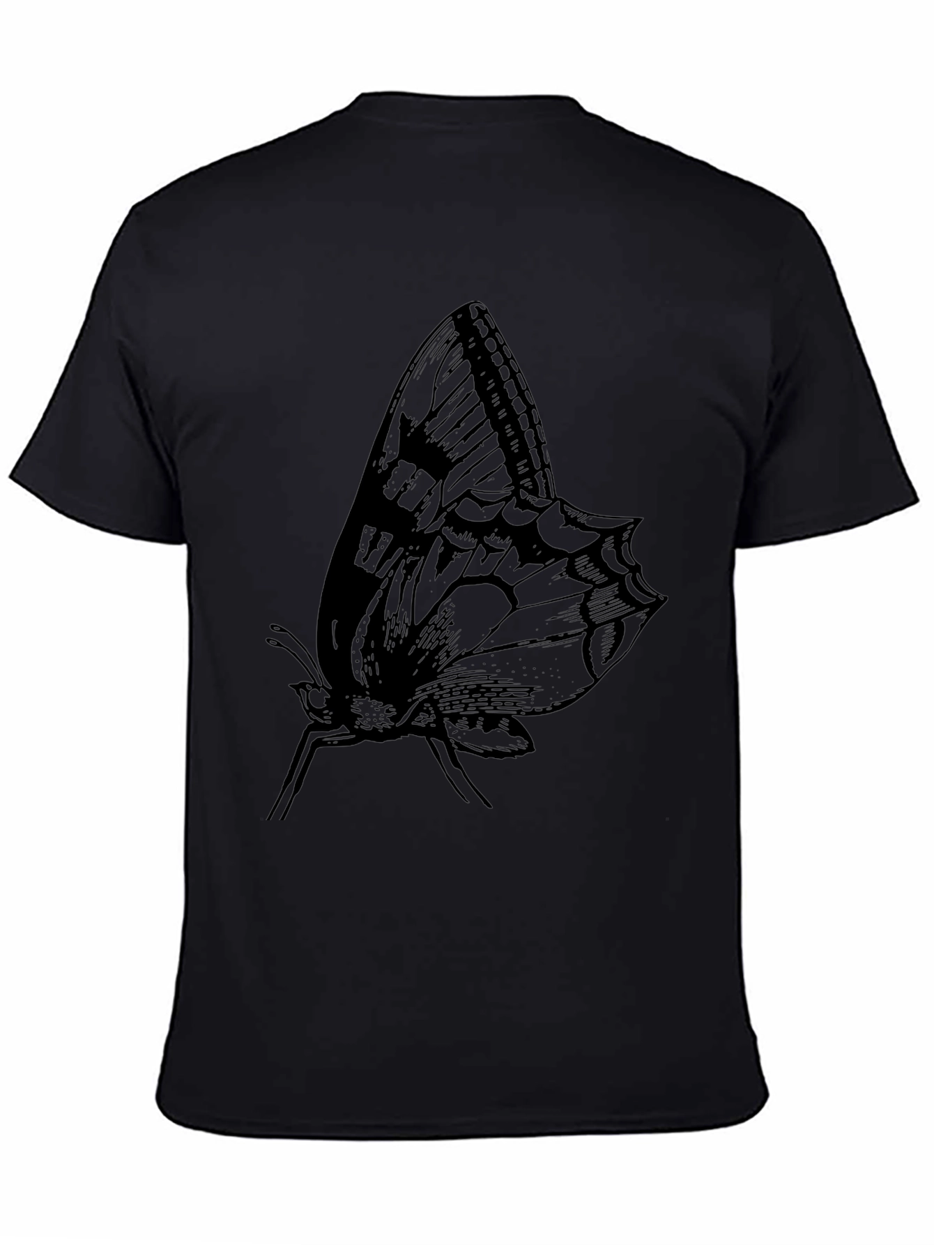 Butterfly Graphic Black T-Shirt