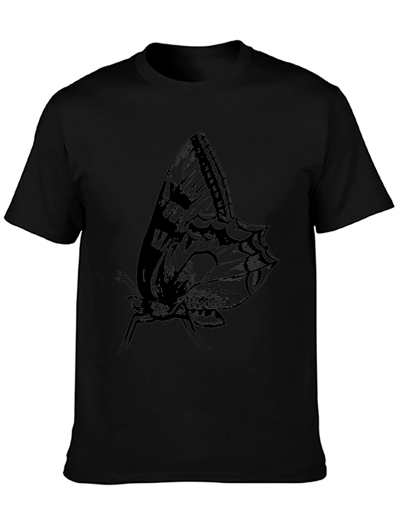 Butterfly Graphic Black T-Shirt