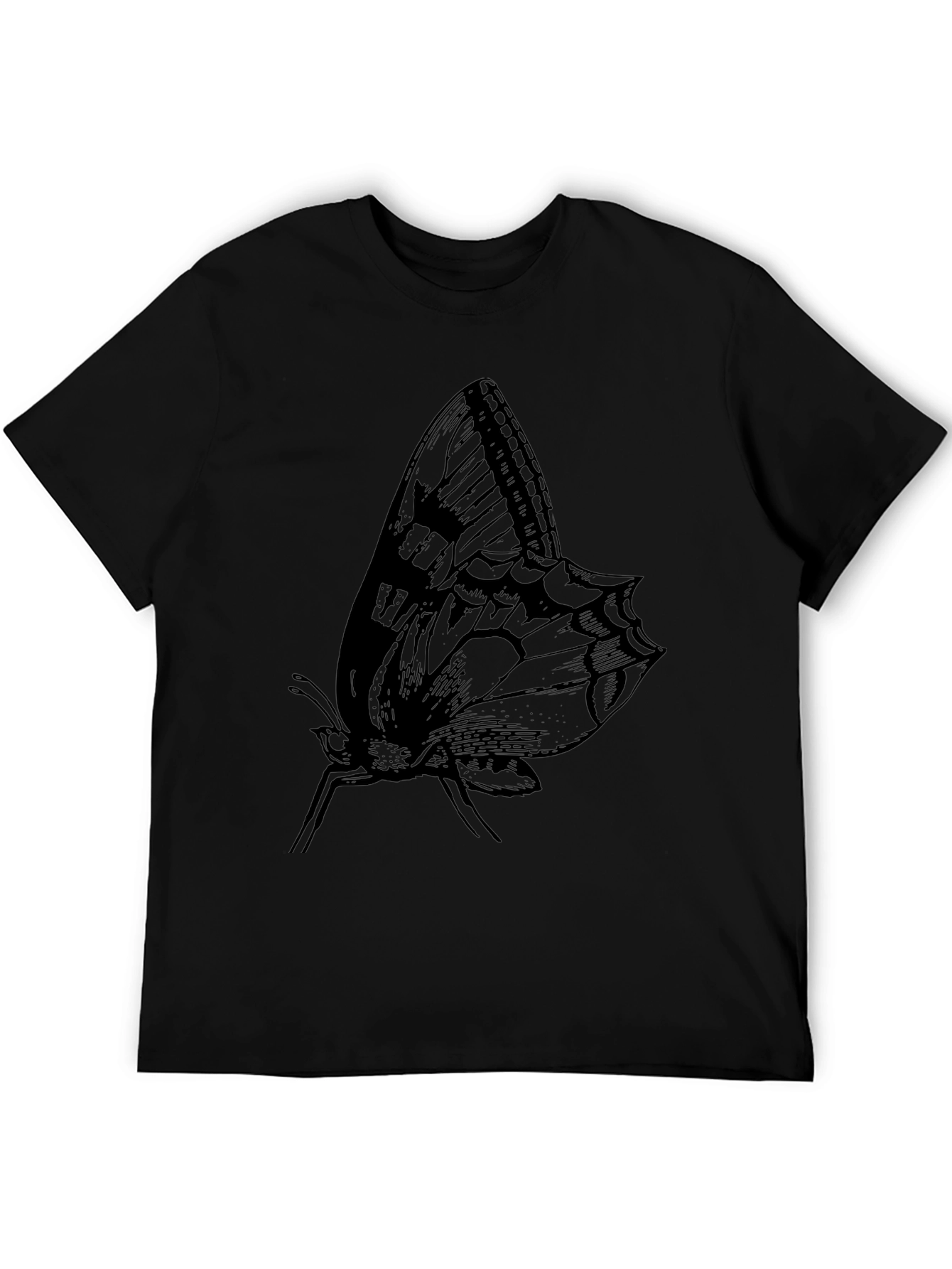 Butterfly Graphic Black T-Shirt