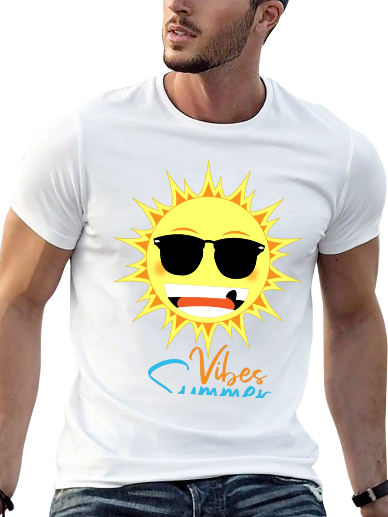 Summer Vibes T-Shirt - Sun Graphic Tee