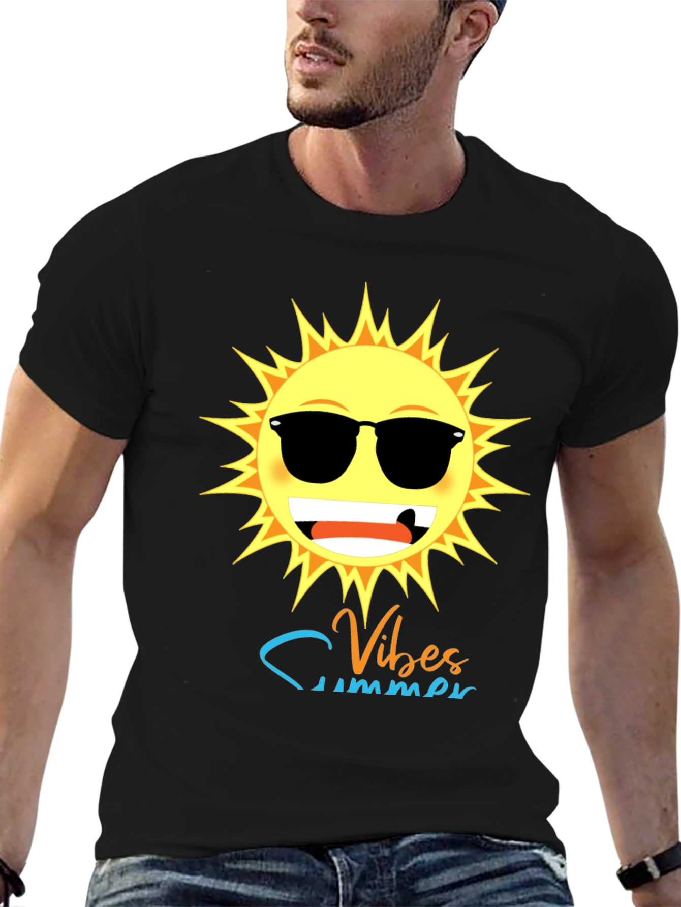 Summer Vibes T-Shirt - Sun Graphic Tee