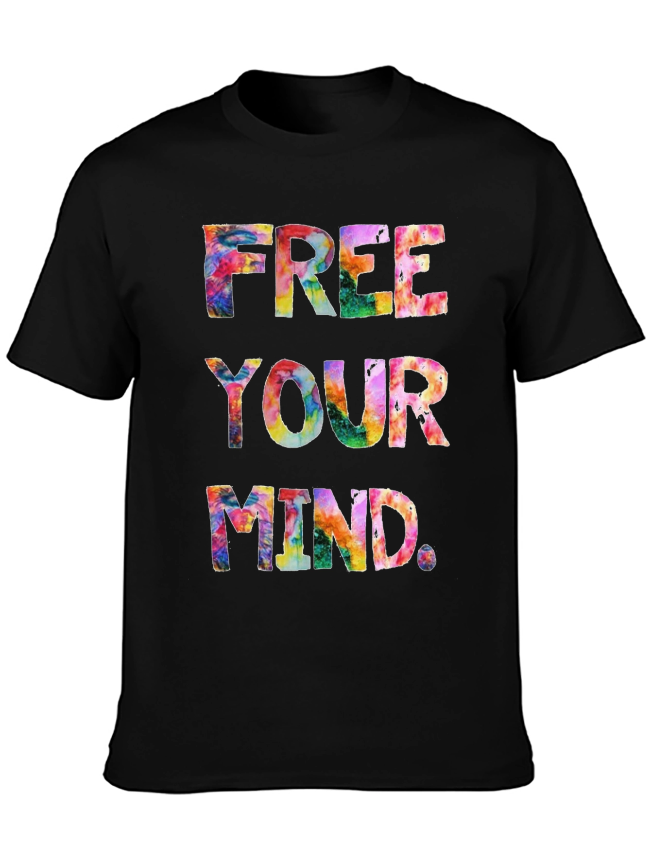 Free Your Mind Tie-Dye Graphic T-Shirt