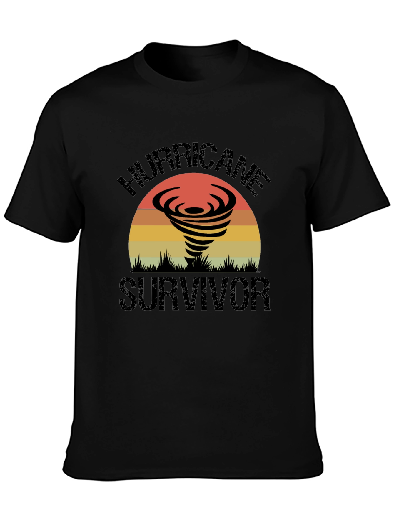 Hurricane Survivor Graphic Tee - Retro Design