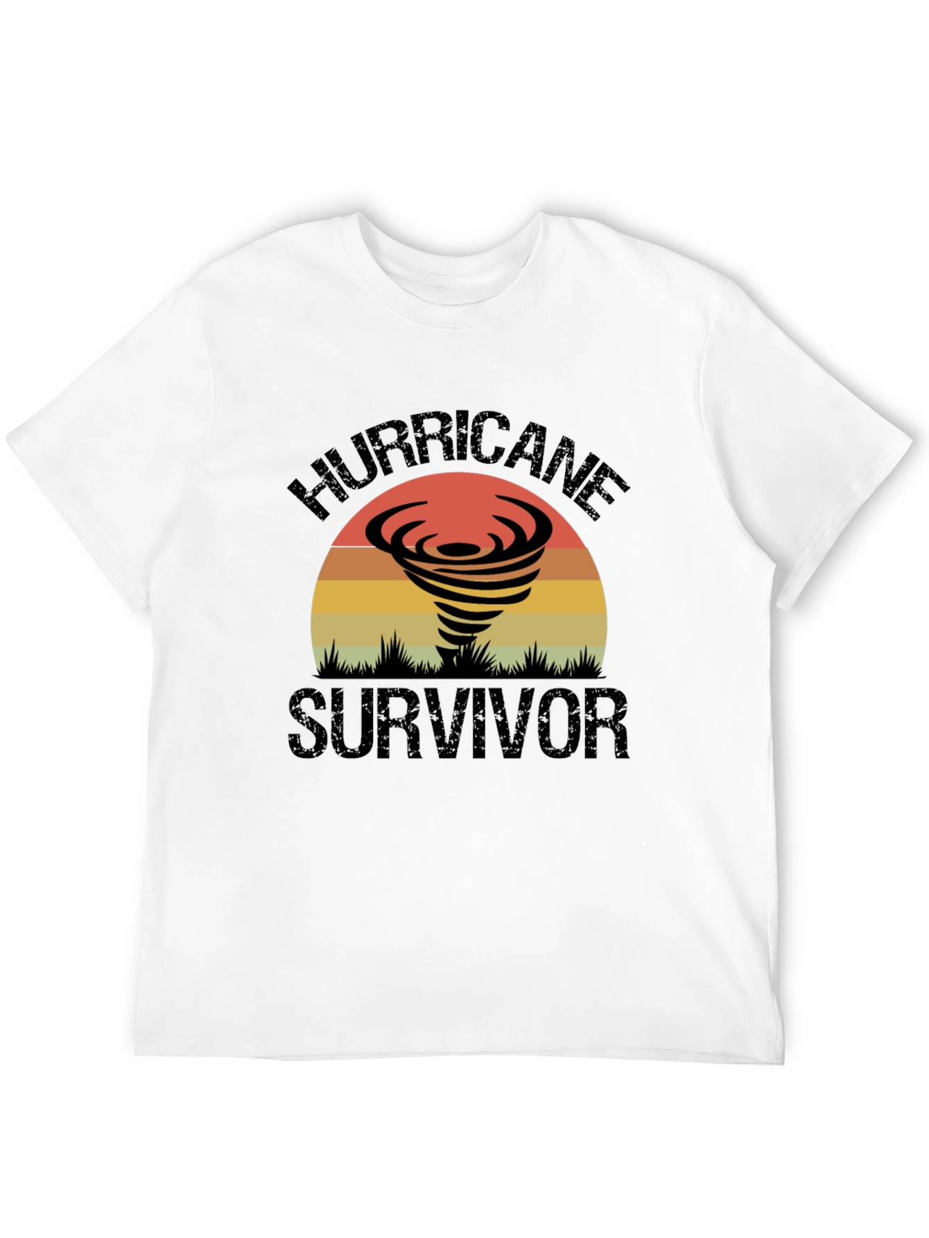 Hurricane Survivor Graphic Tee - Retro Design