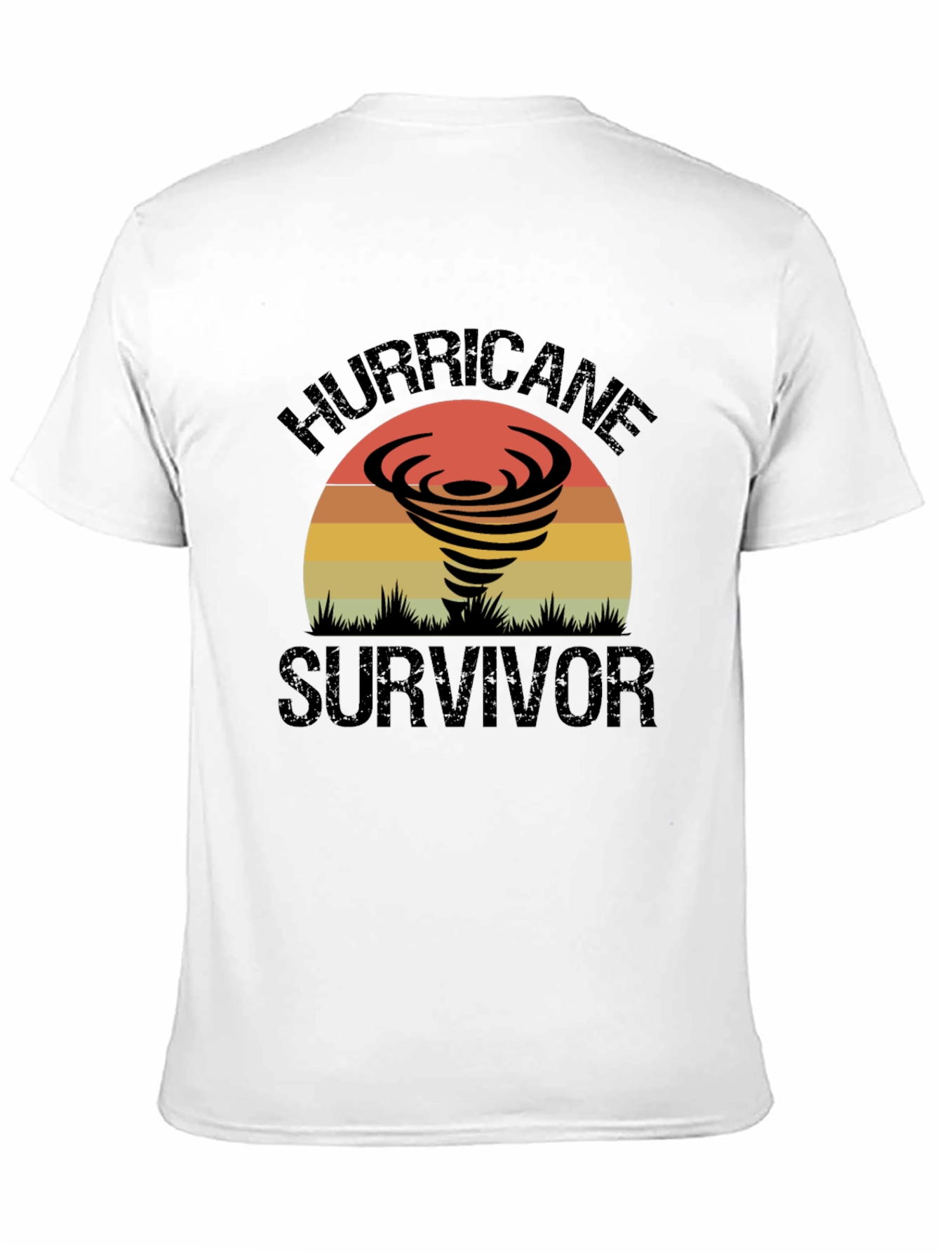 Hurricane Survivor Graphic Tee - Retro Design