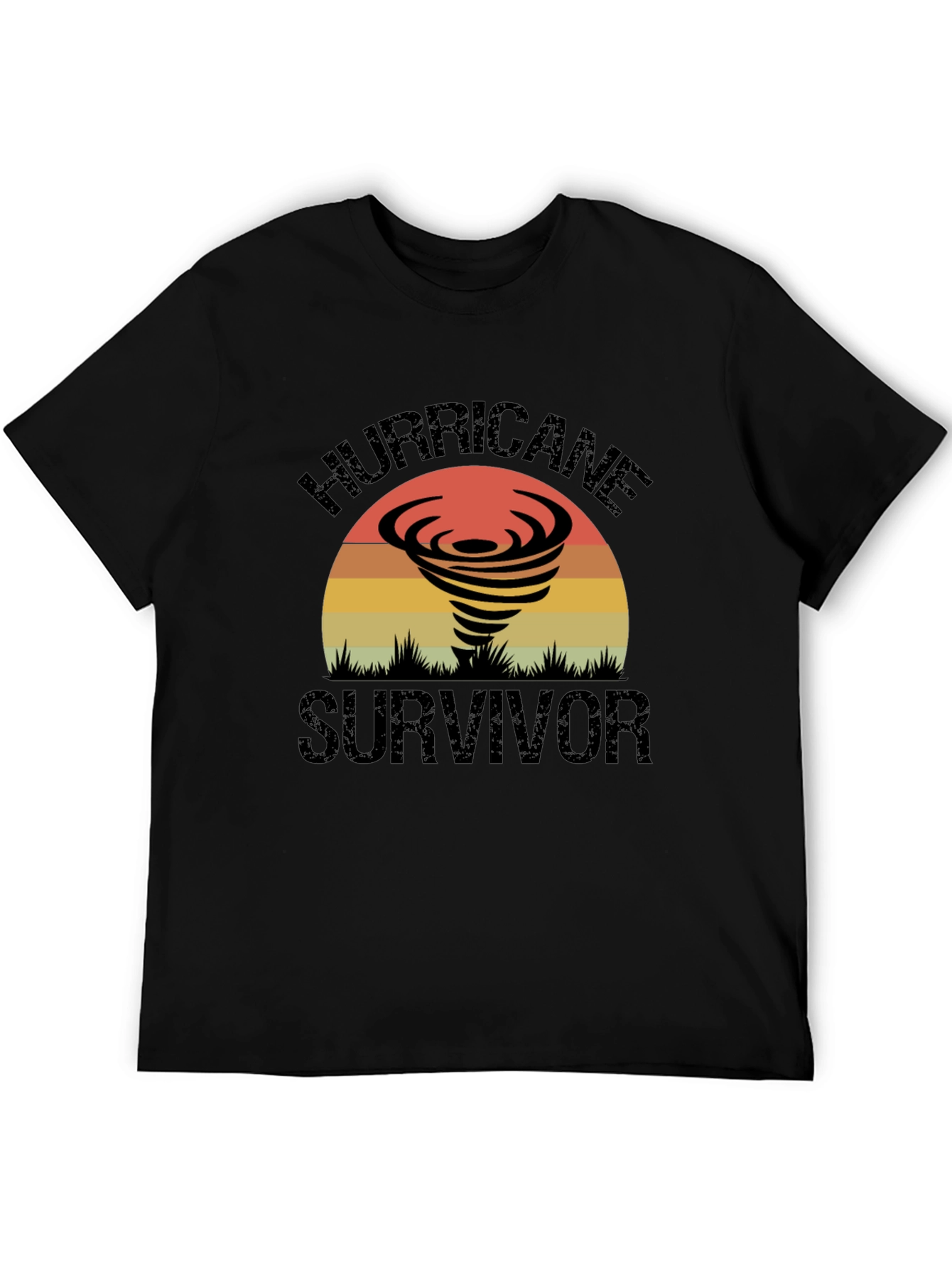 Hurricane Survivor Graphic Tee - Retro Design