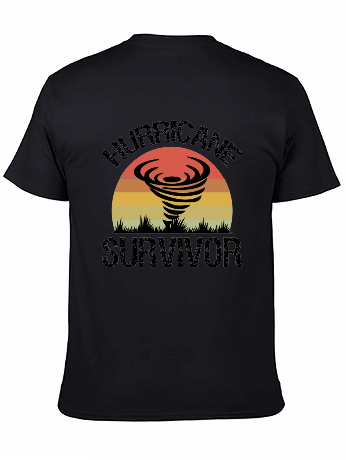 Hurricane Survivor Graphic Tee - Retro Design