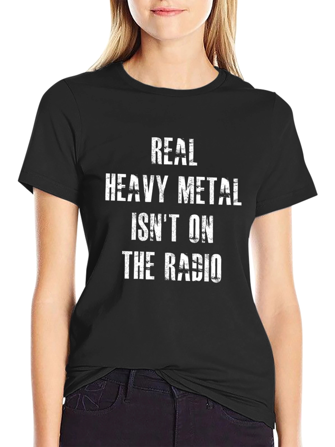 Real Heavy Metal T-Shirt - Black Cotton Tee