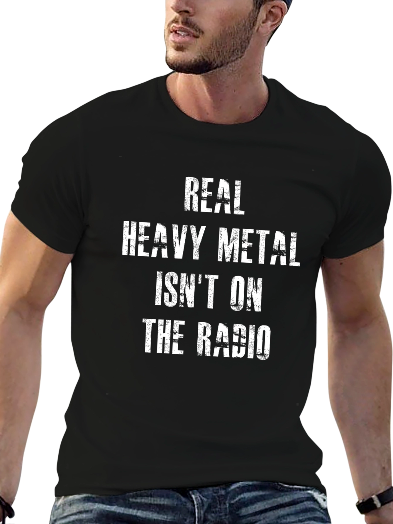 Real Heavy Metal T-Shirt - Black Cotton Tee