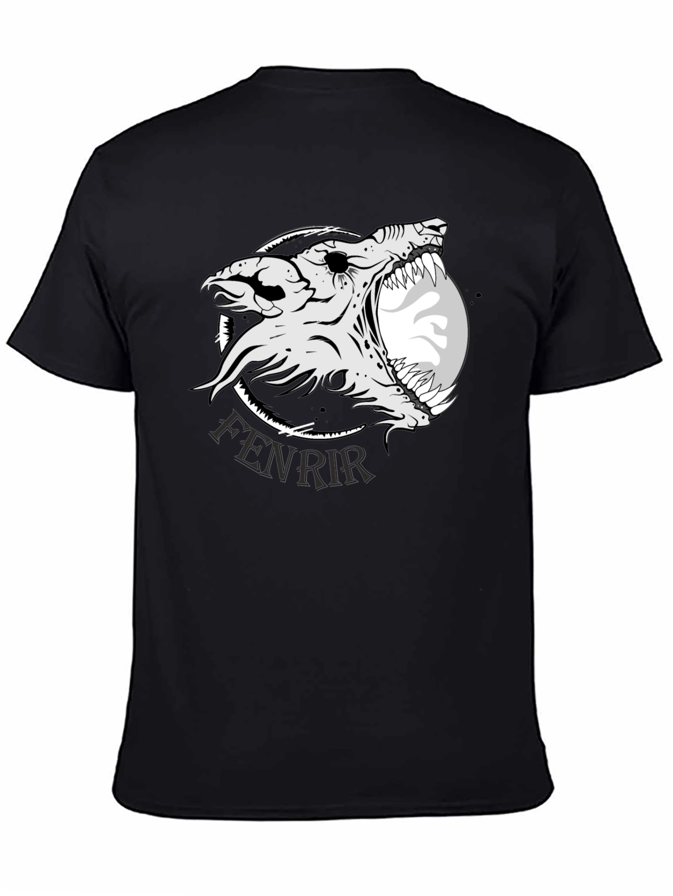 Fenrir Wolf Graphic T-Shirt - Norse Mythology Tee