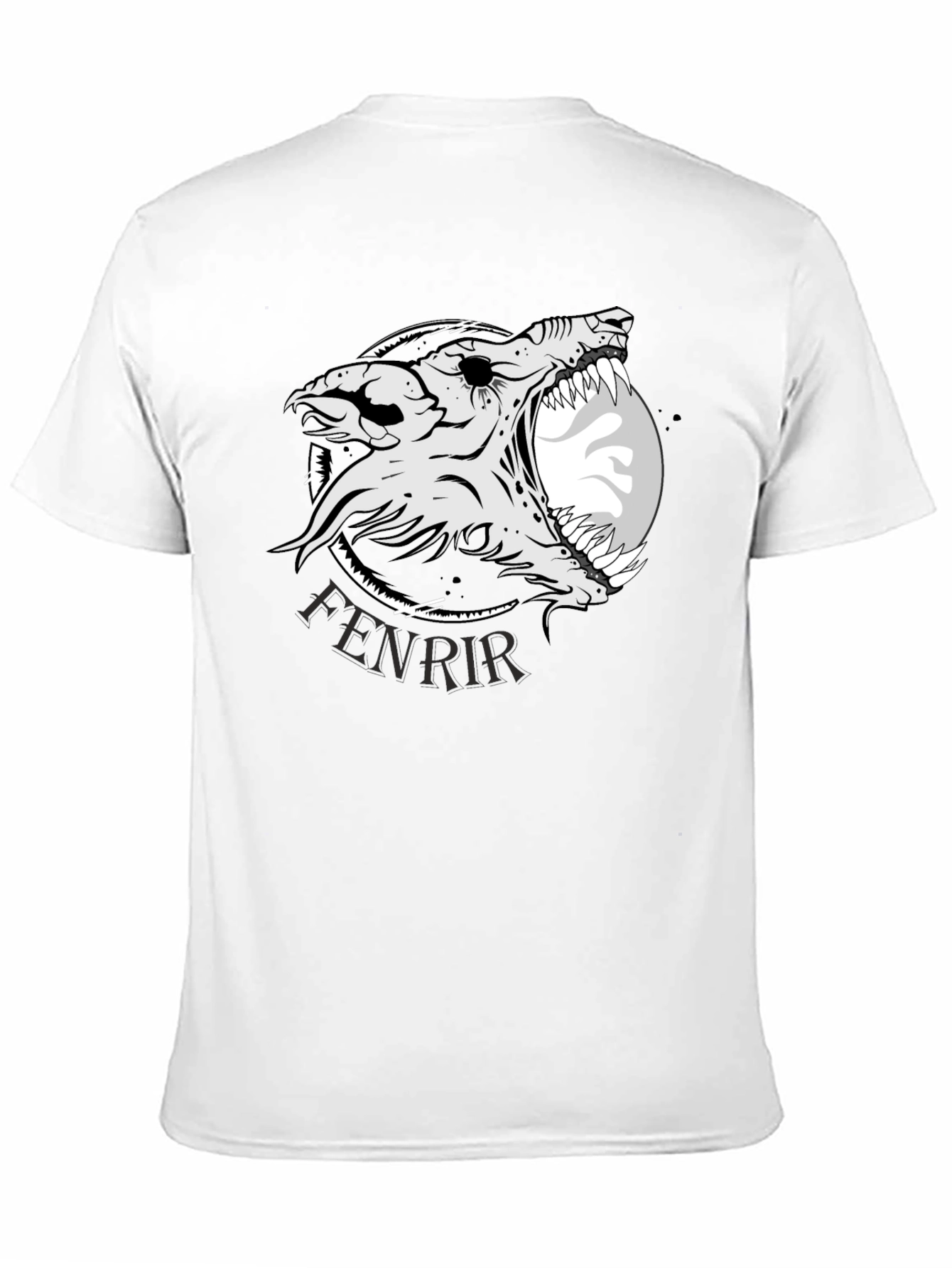 Fenrir Wolf Graphic T-Shirt - Norse Mythology Tee